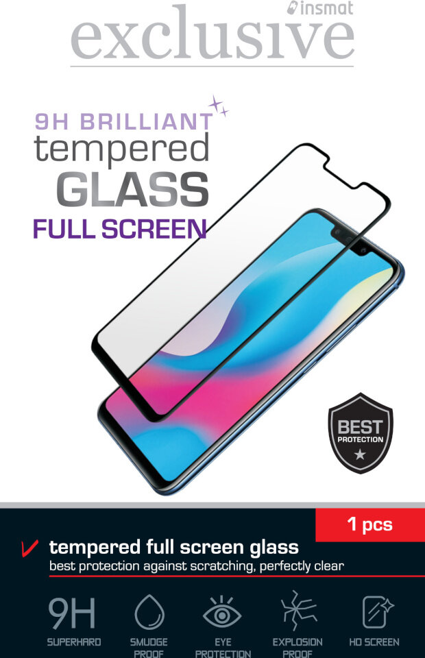 Insmat Full Screen kaina ir informacija | Apsauginės plėvelės telefonams | pigu.lt
