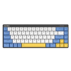 Mechanical keyboard Dareu EK868  Bluetooth (white-blue-yellow) цена и информация | Клавиатуры | pigu.lt