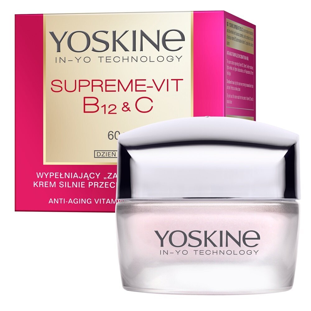 Veido kremas Yoskine Supreme-Vit B12 + C Filling Strongly Anti-Wrinkle, 50 ml kaina ir informacija | Veido kremai | pigu.lt