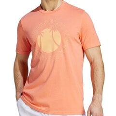 Adidas marškinėliai vyrams RM Sun Graphic Tee M HZ9014, oranžiniai цена и информация | Футболка мужская | pigu.lt
