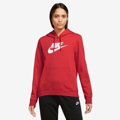 Женский джемпер Nike NSW CLUB FLC GX STD PO HDY, красный цвет цена и информация | Женские толстовки | pigu.lt