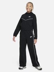 Nike mergaičių sportinio kostiumo komplektas NSW HR Tracksuit HD FZ, juodas kaina ir informacija | Komplektai mergaitėms | pigu.lt