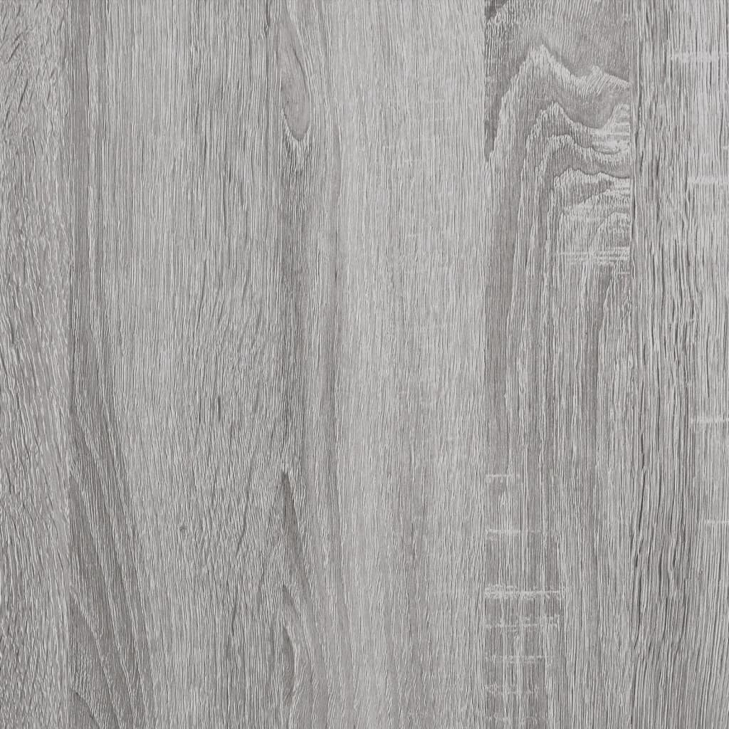 vidaXL Spintelė praustuvui, pilka ąžuolo, 58x33x60cm, apdirbta mediena цена и информация | Vonios spintelės | pigu.lt