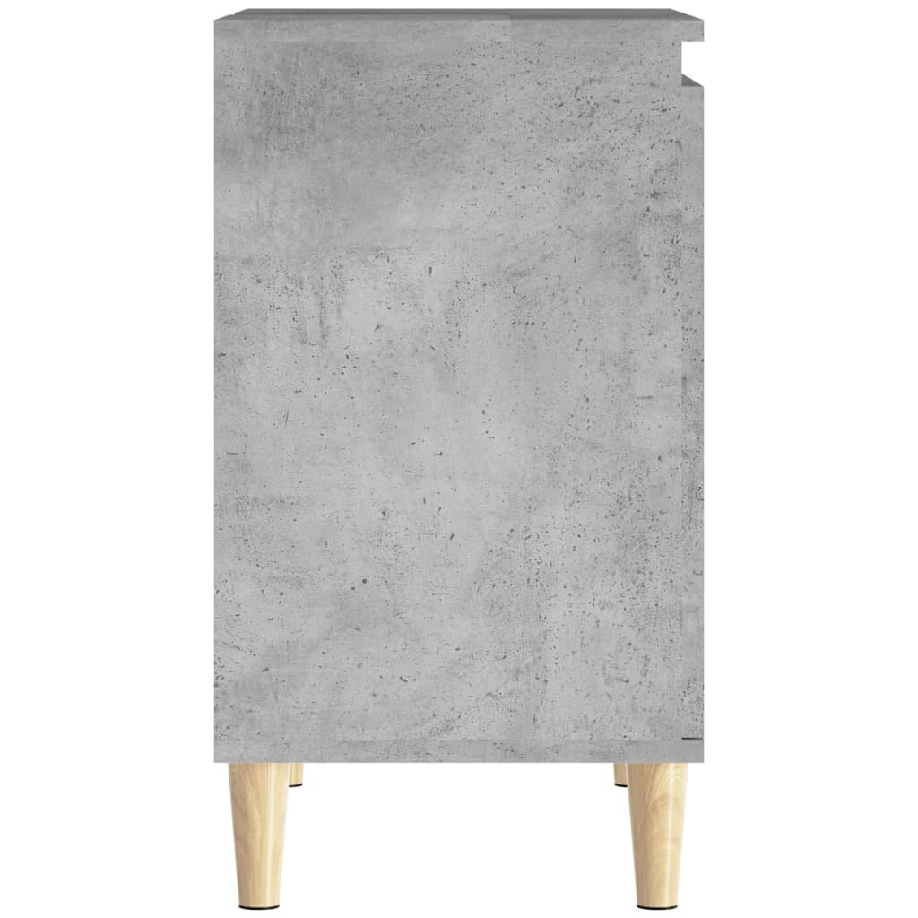 vidaXL Spintelė praustuvui, betono pilka, 58x33x60cm, apdirbta mediena kaina ir informacija | Vonios spintelės | pigu.lt