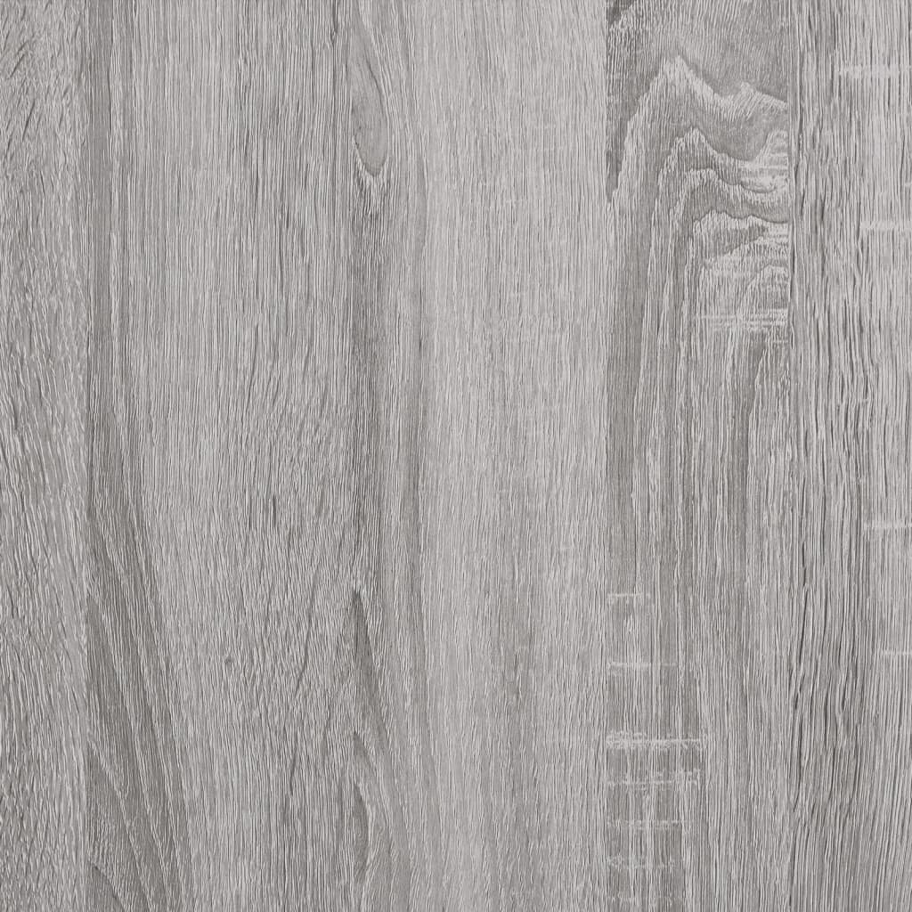vidaXL Spintelė praustuvui, pilka ąžuolo, 58x33x60cm, apdirbta mediena kaina ir informacija | Vonios spintelės | pigu.lt