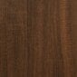 vidaXL Komodos, 3vnt., rudos ąžuolo spalvos, apdirbta mediena kaina ir informacija | Svetainės spintelės | pigu.lt