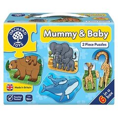 Dėlionė Orchard Toys Mama ir kūdikis, 6x2 d. kaina ir informacija | Dėlionės (puzzle) | pigu.lt