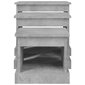 vidaXL Sustumiami staliukai, 3vnt., betono pilki, apdirbta mediena kaina ir informacija | Kavos staliukai | pigu.lt