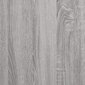 vidaXL Naktinė spintelė, pilka ąžuolo, 39x39x47,5cm, apdirbta mediena kaina ir informacija | Spintelės prie lovos | pigu.lt