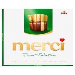 Набор конфетки Merci Crispy Almond 250 g. 2 набора упаковки цена и информация | Сладости | pigu.lt