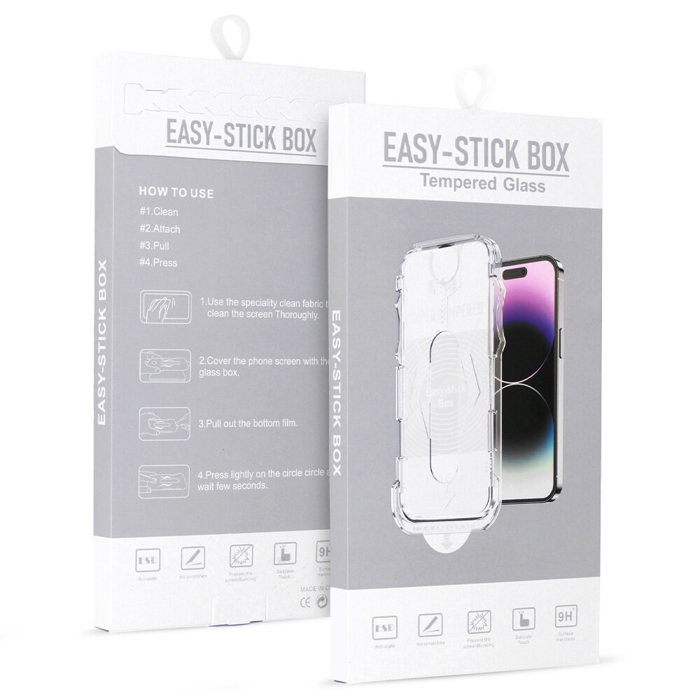 Apsauginis stiklas Easy Stick Box iPhone 11 kaina ir informacija | Apsauginės plėvelės telefonams | pigu.lt