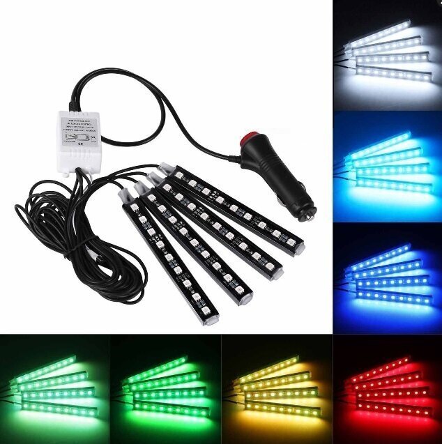 Automobilio salono apšvietimas Marek RGB LED Bluetooth kaina ir informacija | Automobilių lemputės | pigu.lt