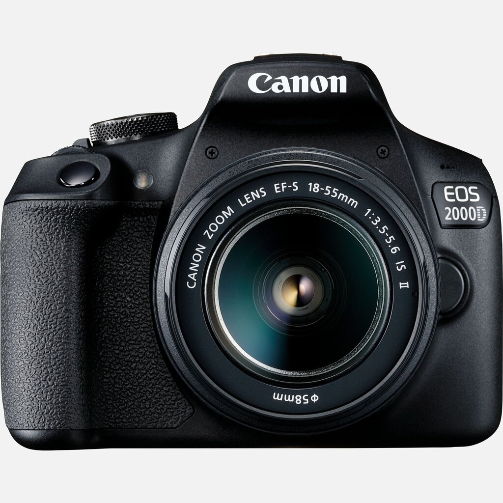Canon EOS 2000D + EF-S 18-55mm IS II + EF-S 55-250mm IS STM kaina ir informacija | Skaitmeniniai fotoaparatai | pigu.lt