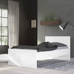 Viengulė lova Aatrium, 196x96x80 cm, balta kaina ir informacija | Lovos | pigu.lt