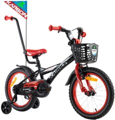 16" Велосипед Alvin Karbon 2023, цвет: красный/чёрный (9599) цена и информация | Велосипеды | pigu.lt