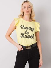 Женская желтая блузка больших размеров цена и информация | Женские блузки, рубашки | pigu.lt