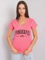 Marškinėliai moterims Fancy 2016102970149, rožiniai kaina ir informacija | Marškinėliai moterims | pigu.lt