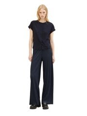 Женские брюки Tom Tailor, темно-синий цвет цена и информация | Брюки | pigu.lt