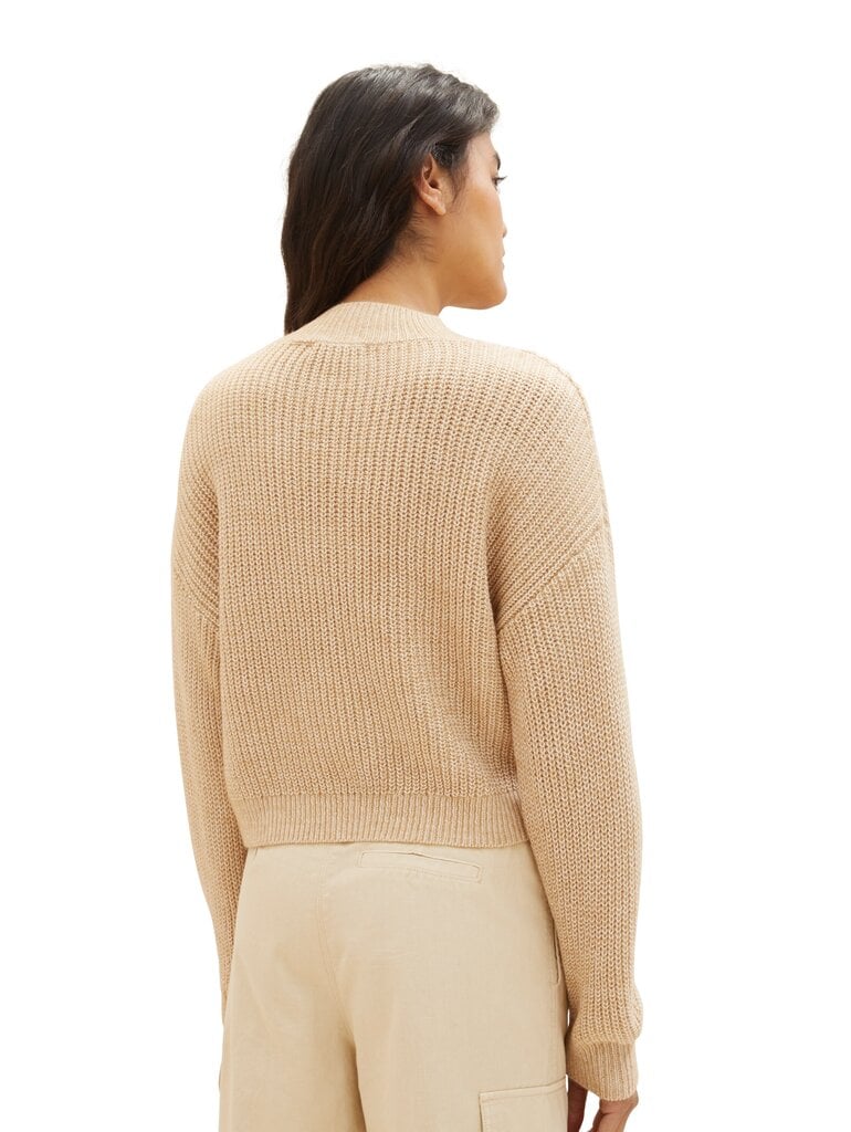 Tom Tailor moteriškas megztinis, smėlio spalvos цена и информация | Megztiniai moterims | pigu.lt