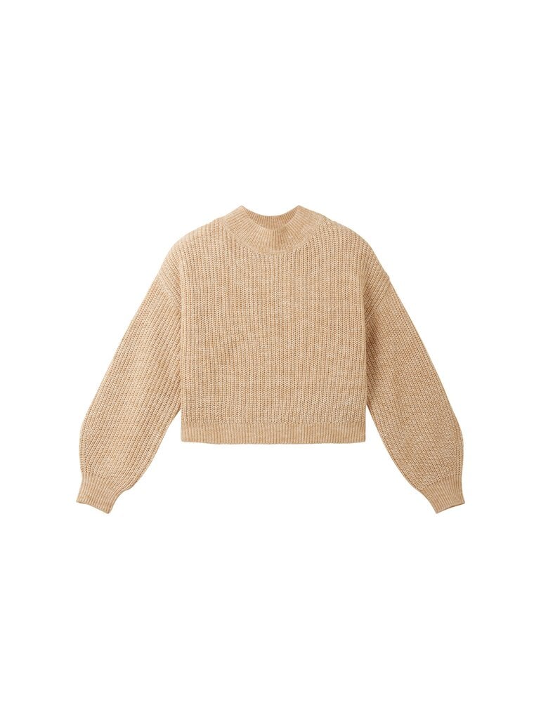 Tom Tailor moteriškas megztinis, smėlio spalvos kaina ir informacija | Megztiniai moterims | pigu.lt