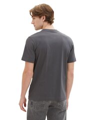 Tom Tailor vyriški marškinėliai, tamsiai pilki kaina ir informacija | Vyriški marškinėliai | pigu.lt