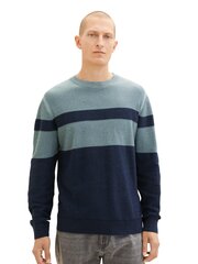 Tom Tailor vyriškas megztinis, šviesiai mėlyna-tamsiai mėlyna kaina ir informacija | Megztiniai vyrams | pigu.lt