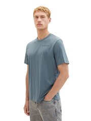 Tom Tailor vyriški marškinėliai, pilkai mėlyni kaina ir informacija | Vyriški marškinėliai | pigu.lt