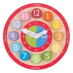 Medinis laikrodis Bigjigs Toys, EN kaina ir informacija | Lavinamieji žaislai | pigu.lt