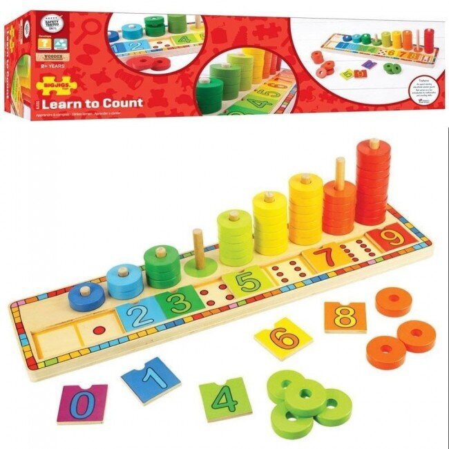Žaislas Bigjigs Toys Išmok skaičiuoti kaina ir informacija | Lavinamieji žaislai | pigu.lt