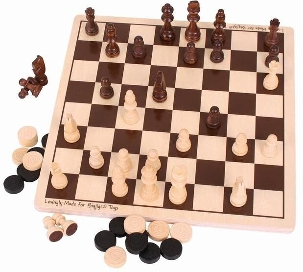 Žaidimas Šachmatai ir šaškės, EN kaina ir informacija | Stalo žaidimai, galvosūkiai | pigu.lt