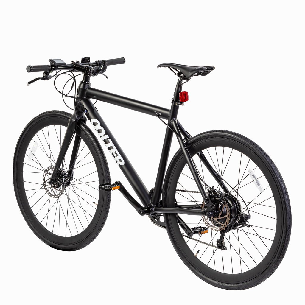 Elektrinis dviratis Oolter Torm, L dydis, juodas kaina ir informacija | Elektriniai dviračiai | pigu.lt