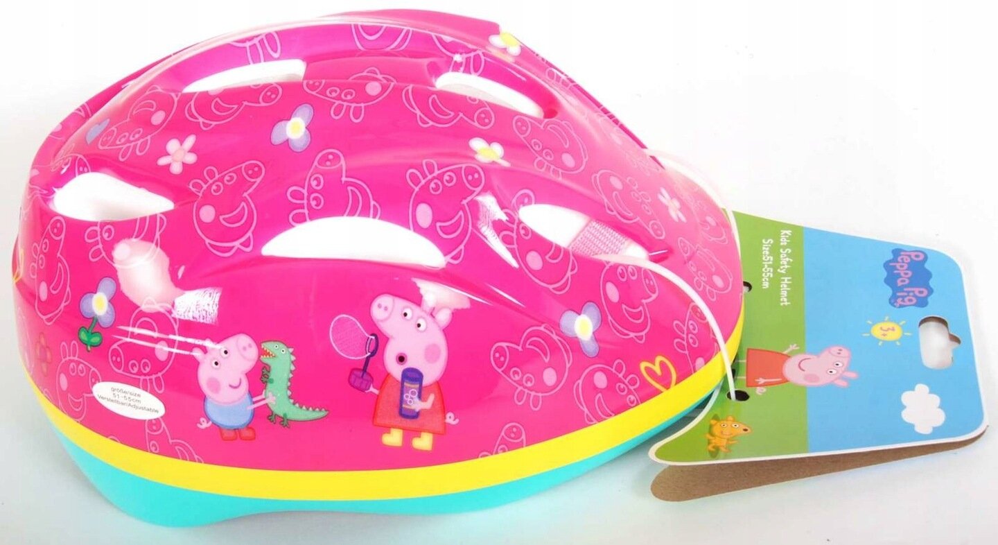 Dviračio šalmas Peppa Pig, 51-55 cm kaina ir informacija | Šalmai | pigu.lt