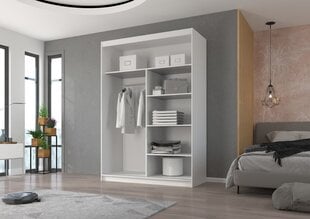 Шкаф ADRK Furniture Esti 150, черный цена и информация | Шкафы | pigu.lt