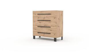 Komoda ADRK Furniture Malen, ruda kaina ir informacija | Komodos | pigu.lt