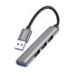 USB šakotuvas Hoco HB26 4-in-1 USB-A 1xUSB3.0 + 3xUSB2.0 kaina ir informacija | Adapteriai, USB šakotuvai | pigu.lt