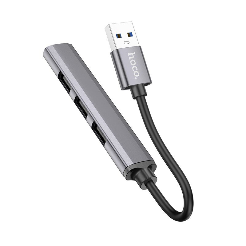 USB šakotuvas Hoco HB26 4-in-1 USB-A 1xUSB3.0 + 3xUSB2.0 цена и информация | Adapteriai, USB šakotuvai | pigu.lt