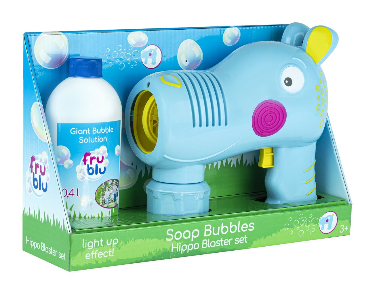 Muilo burbulų aparatas Hippo Blaster TM Toys 0161, mėlynas kaina ir informacija | Vandens, smėlio ir paplūdimio žaislai | pigu.lt