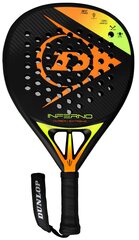 Padel tennis racket Dunlop INFERNO CARBON EXTREME 365g Hybrid PRO-EVA profesionalams black/yellow/orange цена и информация | Товары для большого тенниса | pigu.lt