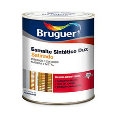 Synthetic enamel Bruguer Dux Чёрный 750 ml сатин цена и информация | Краска | pigu.lt