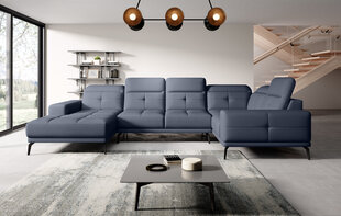 Мягкий уголок Eltap Neviro, синий цвет цена и информация | Угловые диваны | pigu.lt
