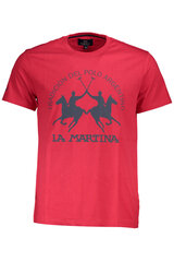 Marškinėliai vyrams La Martina, raudoni kaina ir informacija | Vyriški marškinėliai | pigu.lt
