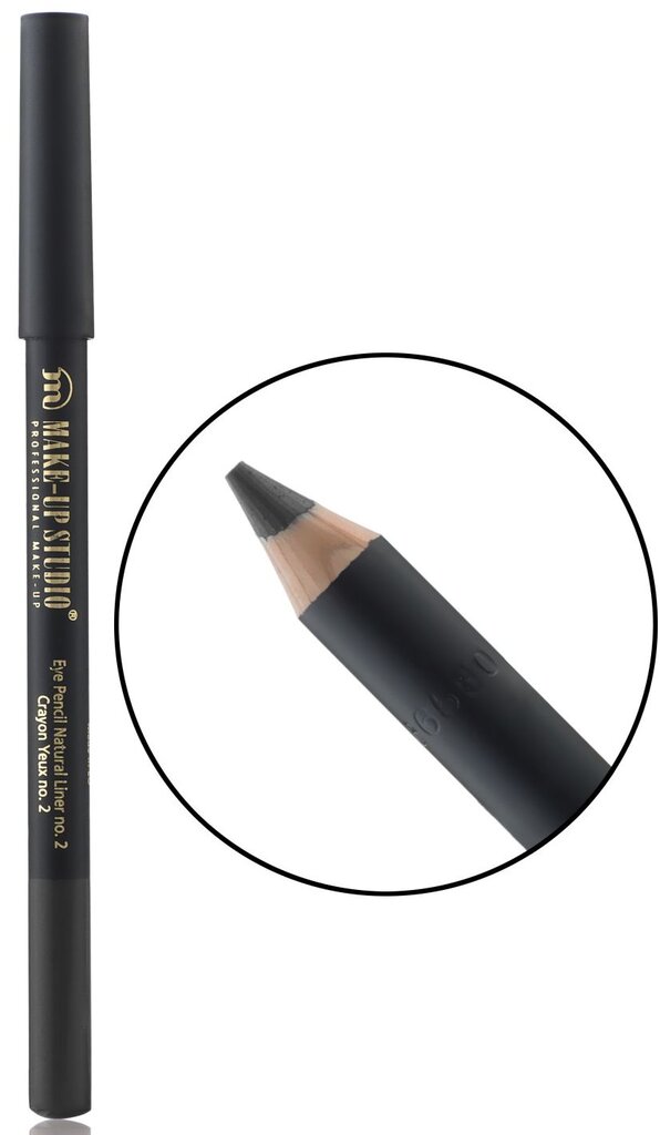 Akių kontūro pieštukas Make Up Studio Natural Liner Pencil No. 2 цена и информация | Akių šešėliai, pieštukai, blakstienų tušai, serumai | pigu.lt