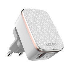 LDNIO Сетевое зарядное устройство LDNIO A1204Q 18 Вт + кабель USB-C цена и информация | Зарядные устройства для телефонов | pigu.lt