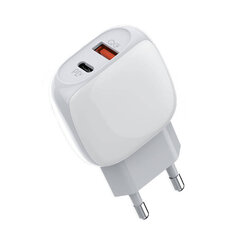 Зарядное устройство для телефона LDNIO A2313C, USB + USB-C, PD + QC 3.0, 20 Вт (white) цена и информация | Зарядные устройства для телефонов | pigu.lt