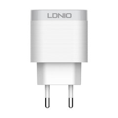 Зарядное устройство для телефона LDNIO A303Q, USB-C, QC 3.0, 18 Вт (white) цена и информация | Зарядные устройства для телефонов | pigu.lt