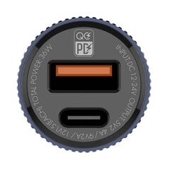 LDNIO LDNIO C510Q USB, Автомобильное зарядное устройство USB-C + кабель Lightning цена и информация | Зарядные устройства для телефонов | pigu.lt