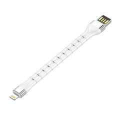 LDNIO LS50 0,15m USB - Lightning Cable (White) цена и информация | Кабели для телефонов | pigu.lt