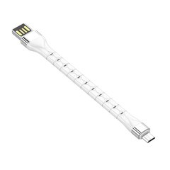 LDNIO LS50 0,15m USB - Micro USB Cable (White) цена и информация | Кабели для телефонов | pigu.lt