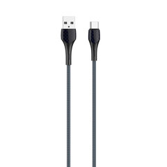 LDNIO LS522  USB - USB-C 2m Cable (Grey-Blue) цена и информация | Кабели для телефонов | pigu.lt