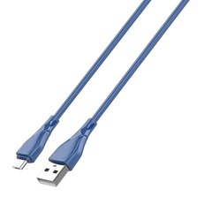 Кабель LDNIO LS612 USB — Micro USB 2 м, 30 Вт (синий) цена и информация | Кабели для телефонов | pigu.lt